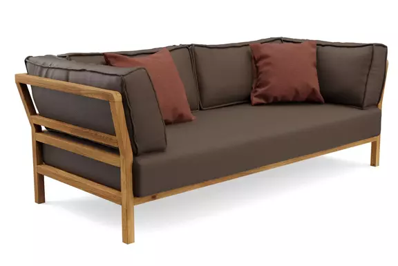 Ledersofa Braun Spring 528 Nougat