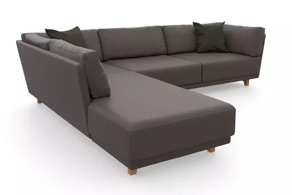 Leder-Ecksofa Vila Elephant775