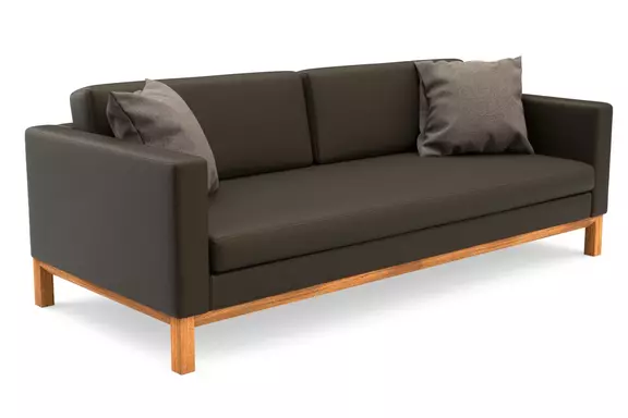 Ledersofa braun Delgano Palebrown231