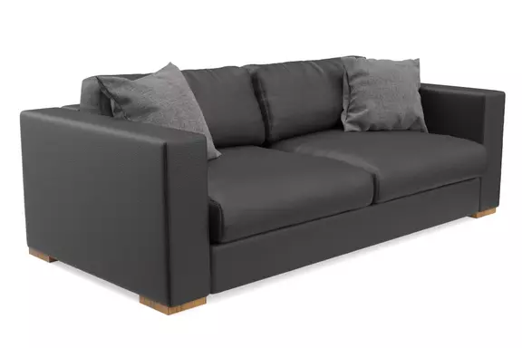 Ledersofa Laguna Kunstleder Onyx 52