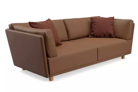 Vila Ledersofa braun Terra507