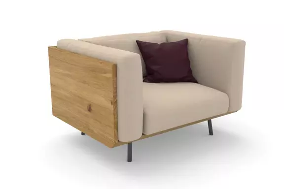 Sessel Viana Stoff creme