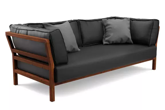 Ledersofa Spring Nussbaum Leder Schwarz 111