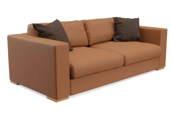 Ledersofa Cognac Laguna Arancio511