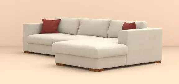 Ecksofa Laguna beiger Stoff