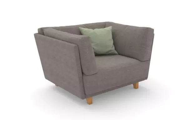 Sessel Vila Stoff grau
